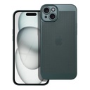 Apple iPhone 15 Plus Breezy lyukacsos műanyag hátlap tok (Zöld)