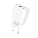 XO CE02C dupla USB töltő (Fehér) – USB-A csatlakozók