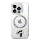 Apple iPhone 14 Pro Karl Lagerfeld MagSafe Compatible IML Karl and Choupette NFT tok (Átlátszó) – KLHMP14LHNKCIT