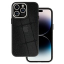Apple Iphone 11 liquid glitter camera hátlap tok (Fekete)