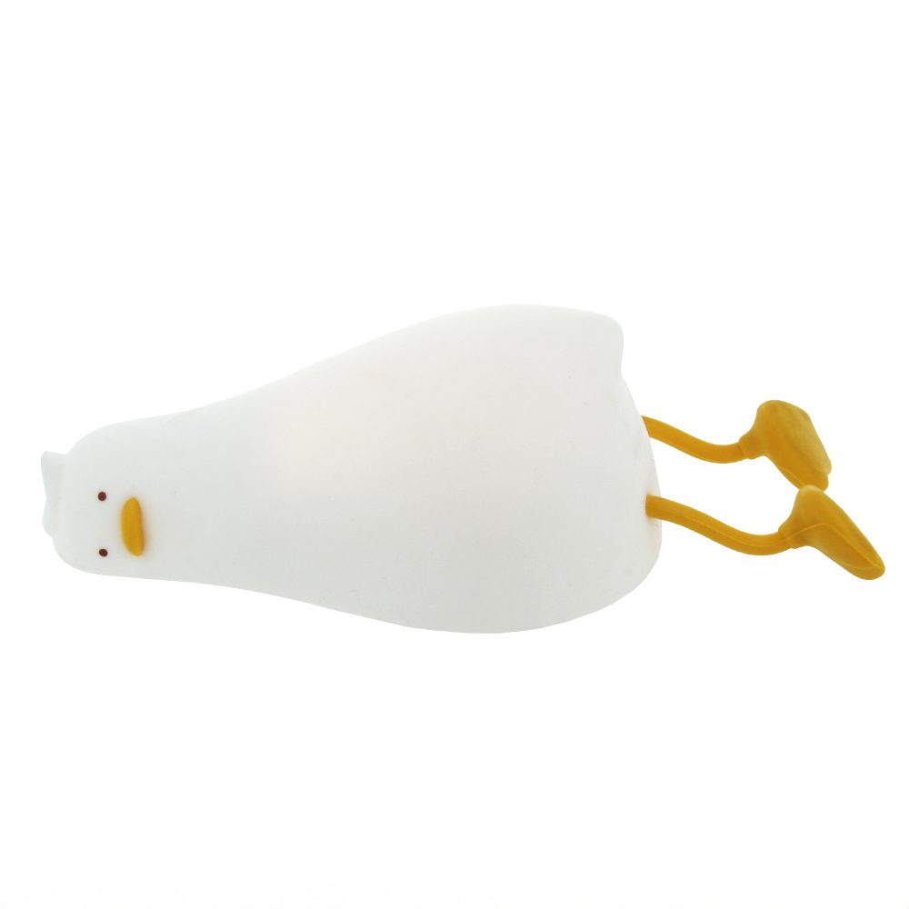 Foverver Lazy Duck FNL-01 meleg fehéren világító LED éjszakai lámpa, beépített akkumulátorral fehér
