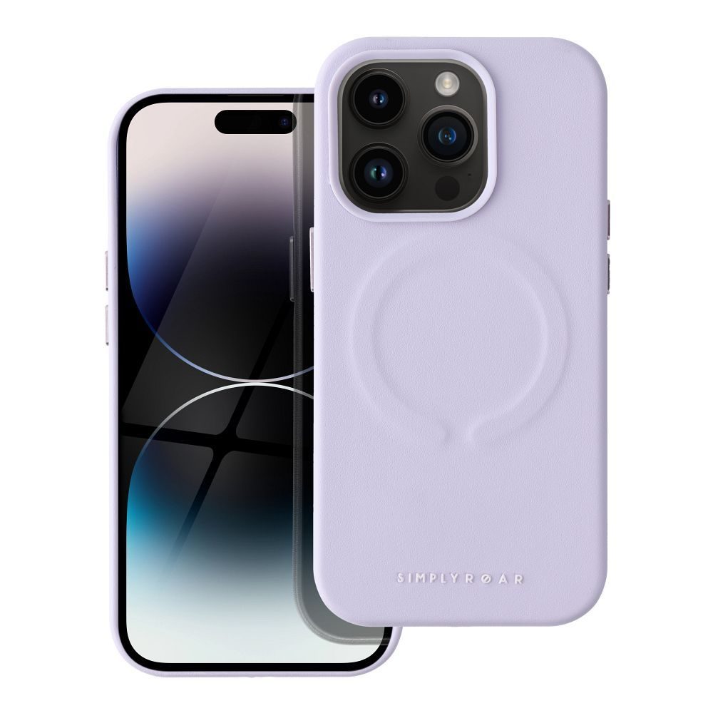 Apple iPhone 14 Pro Roar Leather magsafe hátlap tok (Lila)