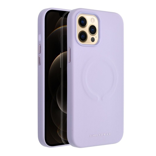 Apple iPhone 12 Pro Max Roar Leather magsafe hátlap tok (Lila)