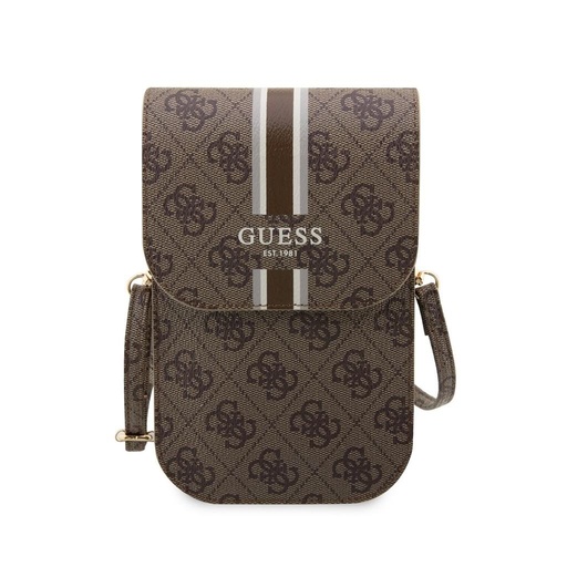 Guess 4G Printed Stripe Phone Bag (Barna) - GUWBP4RPSW
