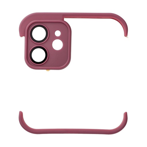Apple iPhone 12 Mini Bumpers tok kameravédelemmel (Cseresznye)