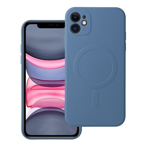 Apple iPhone 11 Silicone mag cover magsafe hátlap tok (Kék)