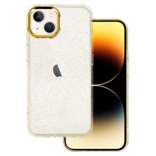 Apple iPhone 14 Glitter arany szilikon hátlap tok (Arany)