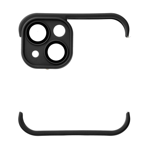 Apple iPhone 13, Mini Bumpers tok kameravédelemmel (Fekete)