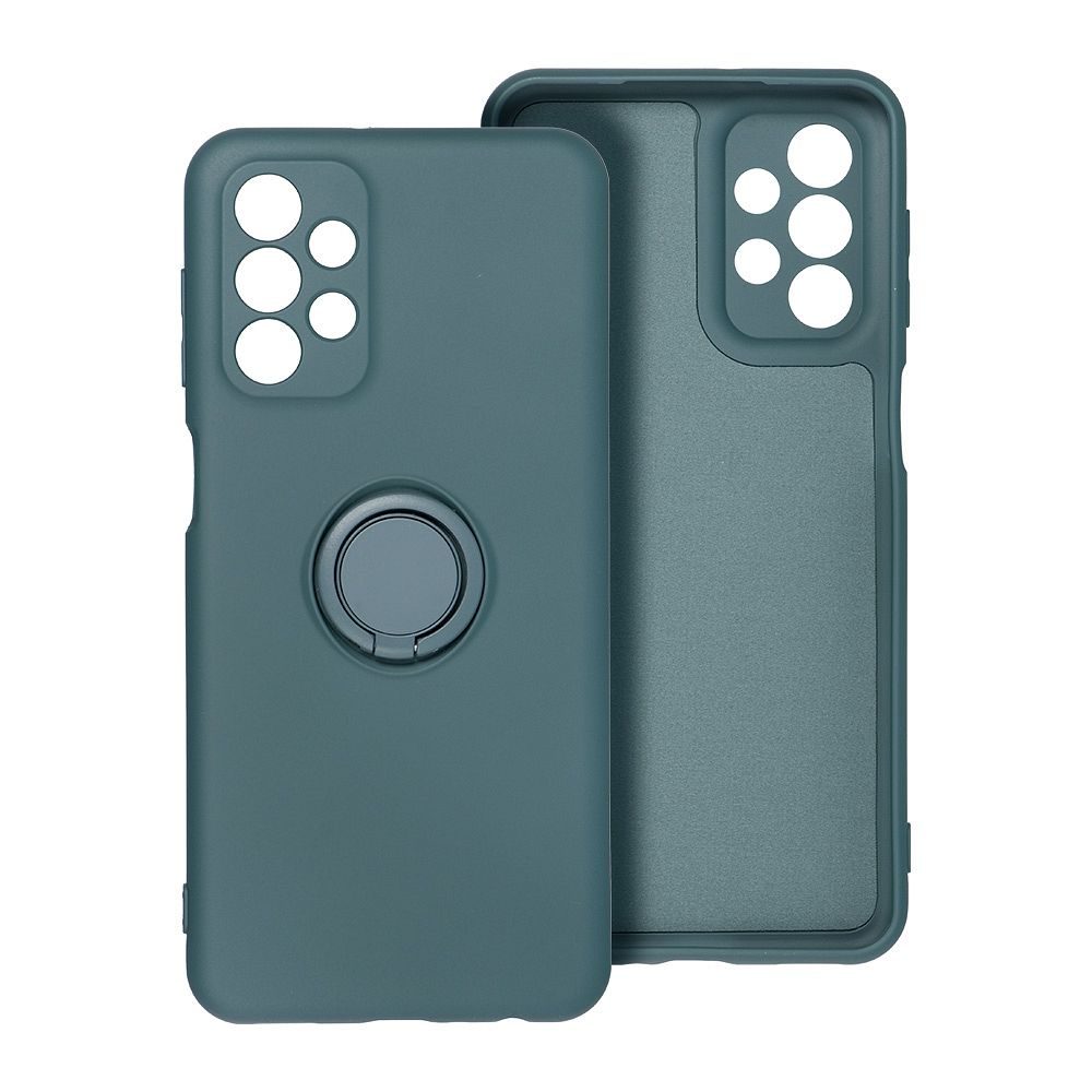 Samsung Galaxy A25 5G silicone ring hátlap tok (Zöld)