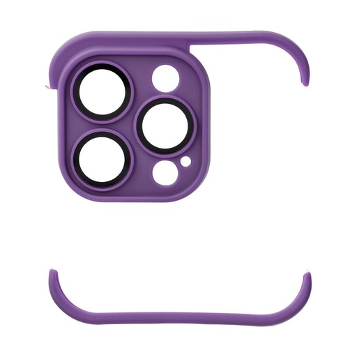 Apple iPhone 14 Pro Mini Bumpers tok kameravédelemmel (Sötétlila)