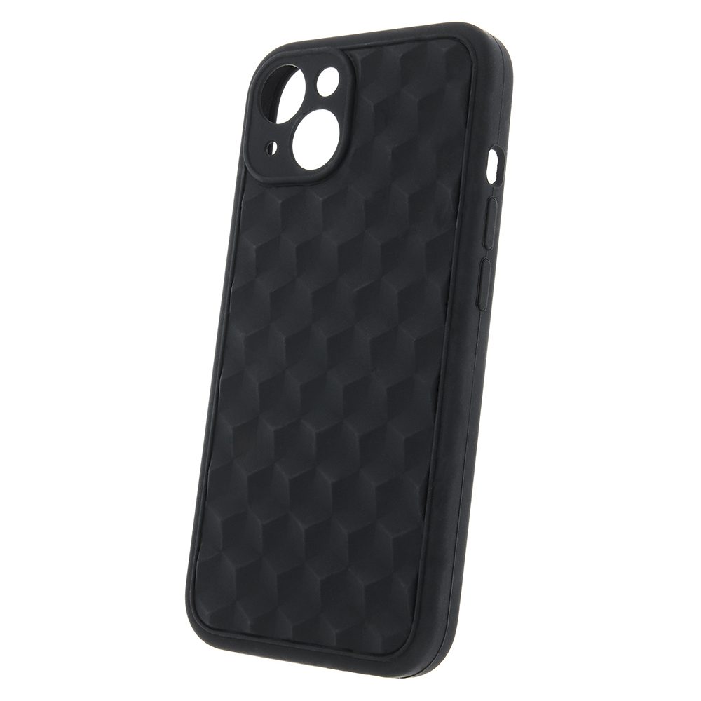 Xiaomi Redmi 10C 3D Cube hátlap tok (Fekete)