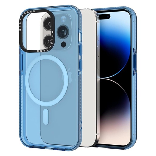 Apple iPhone 15 Pro MOLAN CANO rainbow TPU MAGSAFE hátlap tok (Kék)