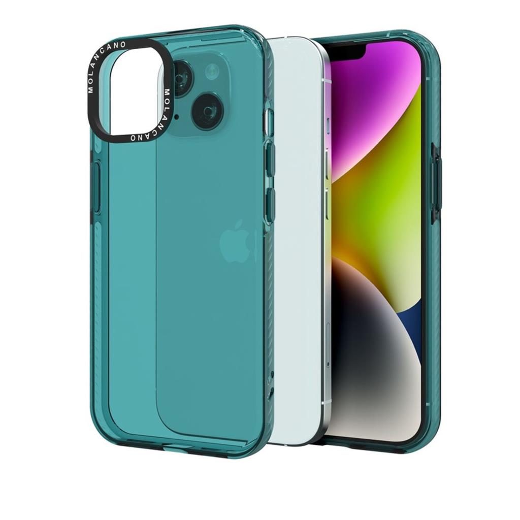Apple iPhone 15 Pro MOLAN CANO rainbow TPU hátlap tok (Zöld)
