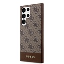 Samsung Galaxy S24 Ultra Guess PU 4G Stripe tok (Barna) - GUHCS24LG4GLBR