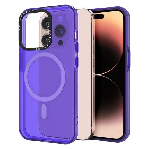 Apple iPhone 15 Pro MOLAN CANO rainbow TPU MAGSAFE hátlap tok (Lila)
