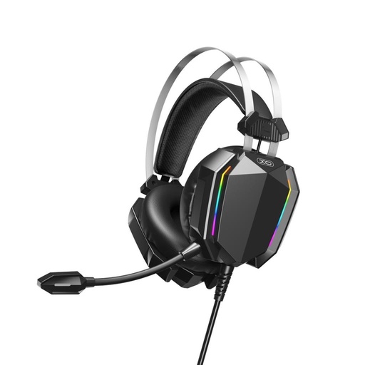 XO GE-07 gamer sztereo fejhalljató mikrofonnal fekete