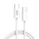 XO NB-Q259 USB-C–USB-C adatkábel (Fehér) – 60W, fonott kivitel