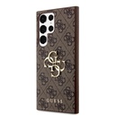 Samsung Galaxy S24 Ultra Guess PU 4G Metal Logo tok (Barna) - GUHCS24L4GMGBR