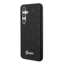 Samsung Galaxy S24+ Guess Glitter Flakes Metal Logo tok (Fekete) - GUHCS24MHGGSHK