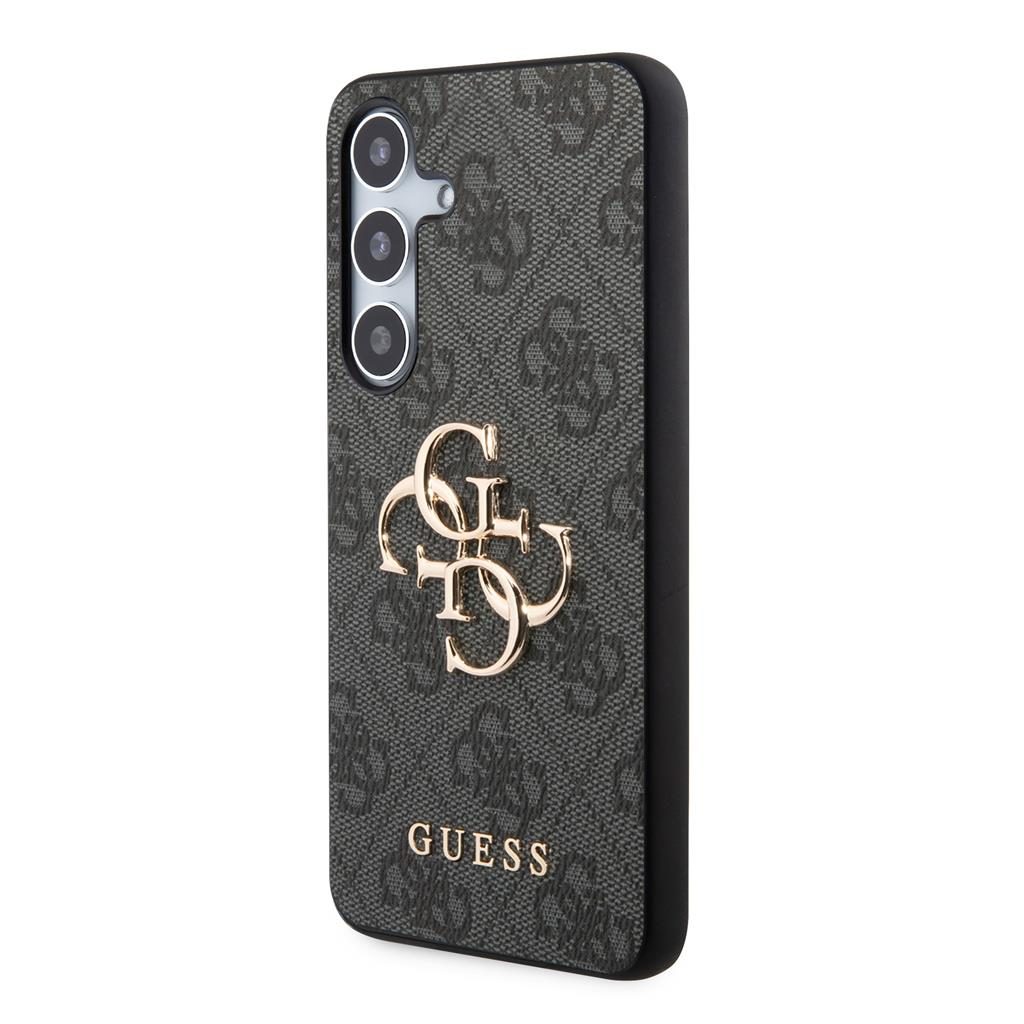 Samsung Galaxy S24+ Guess PU 4G Metal Logo tok (Szürke) - GUHCS24M4GMGGR