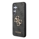 Samsung Galaxy S24+ Guess PU 4G Metal Logo tok (Szürke) - GUHCS24M4GMGGR