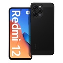 Xiaomi Redmi 12 4G / Redmi 12 5G Breezy lyukacsos műanyag hátlap tok (Fekete)