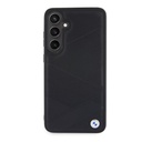 Samsung Galaxy S24+ BMW Signature Leather tok – Metal Logo (Fekete) - BMHCS24M23RCGPK