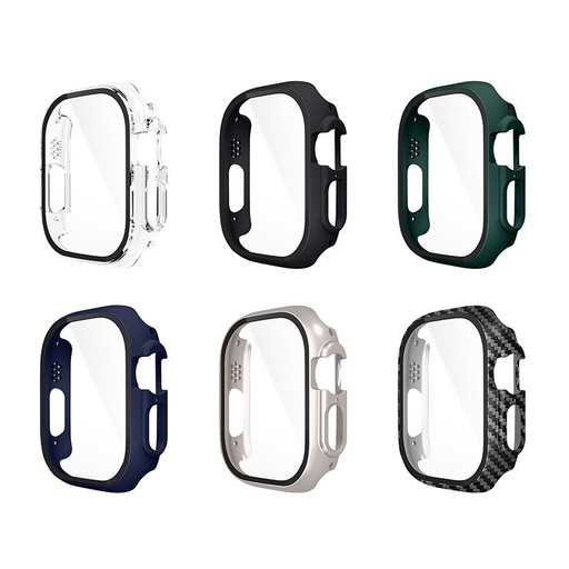 Apple Watch Ultra Hoco WS6 Shadow series tok integrált kijelzővédővel (Fekete)