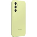Samsung Galaxy A54 5G Silicone Cover tok szíjjal (Lime zöld)