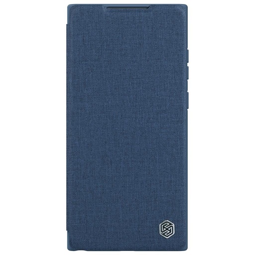 Samsung Galaxy S23 Ultra Nillkin Qin cloth pro kameravédős szövet notesz tok (Kék)