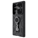 Samsung Galaxy S23 Ultra Nillkin camshield armor pro hátlap tok (Fekete)