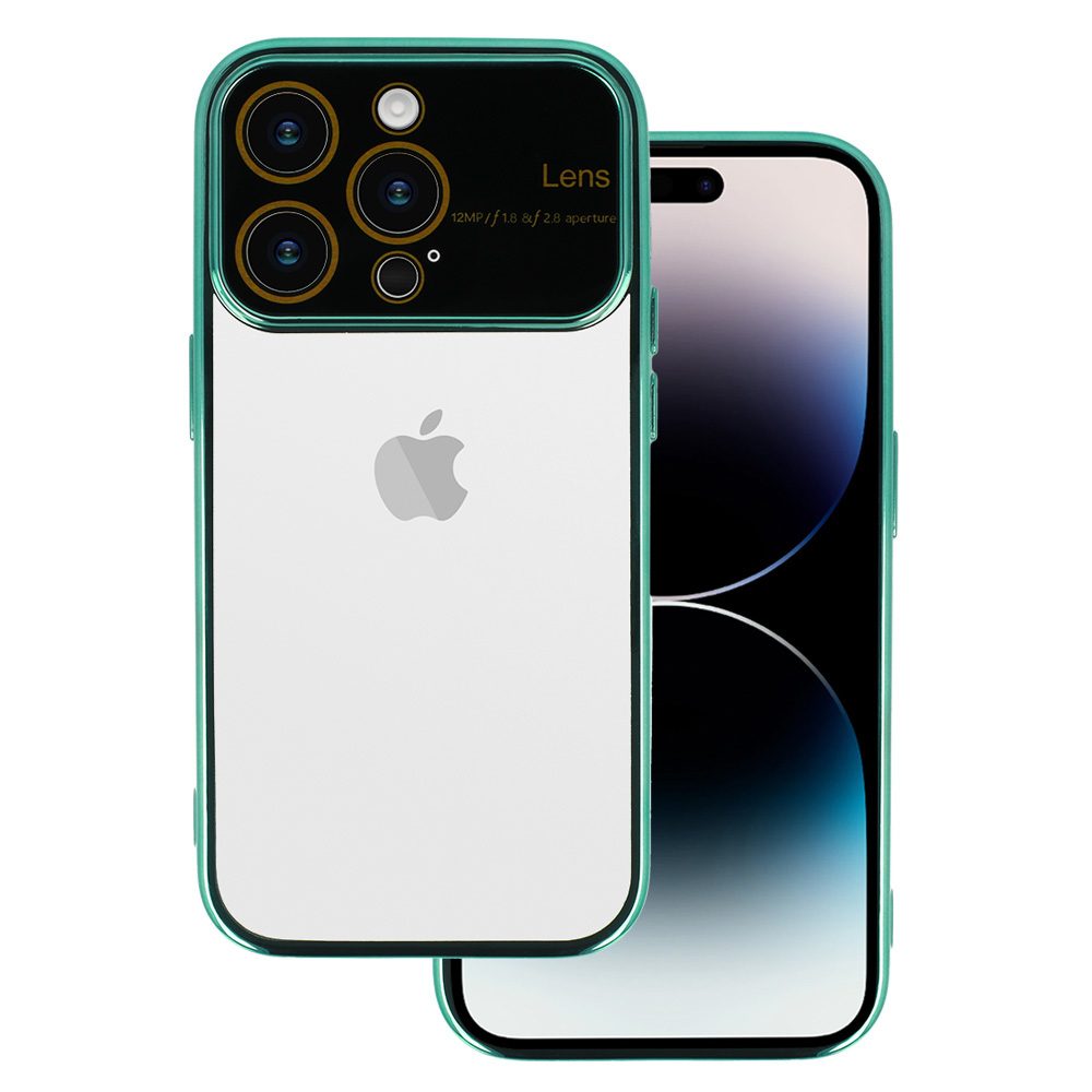 Samsung Galaxy A15 4G / Galaxy A15 5G electro lens kamera sziget védő hátlap tok (Zöld)