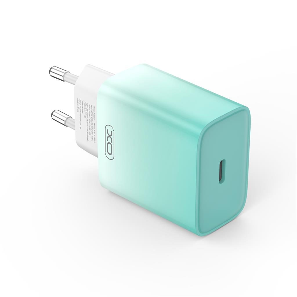 XO CE18 PD 30W gyorstöltő (Kék) – USB-C csatlakozó