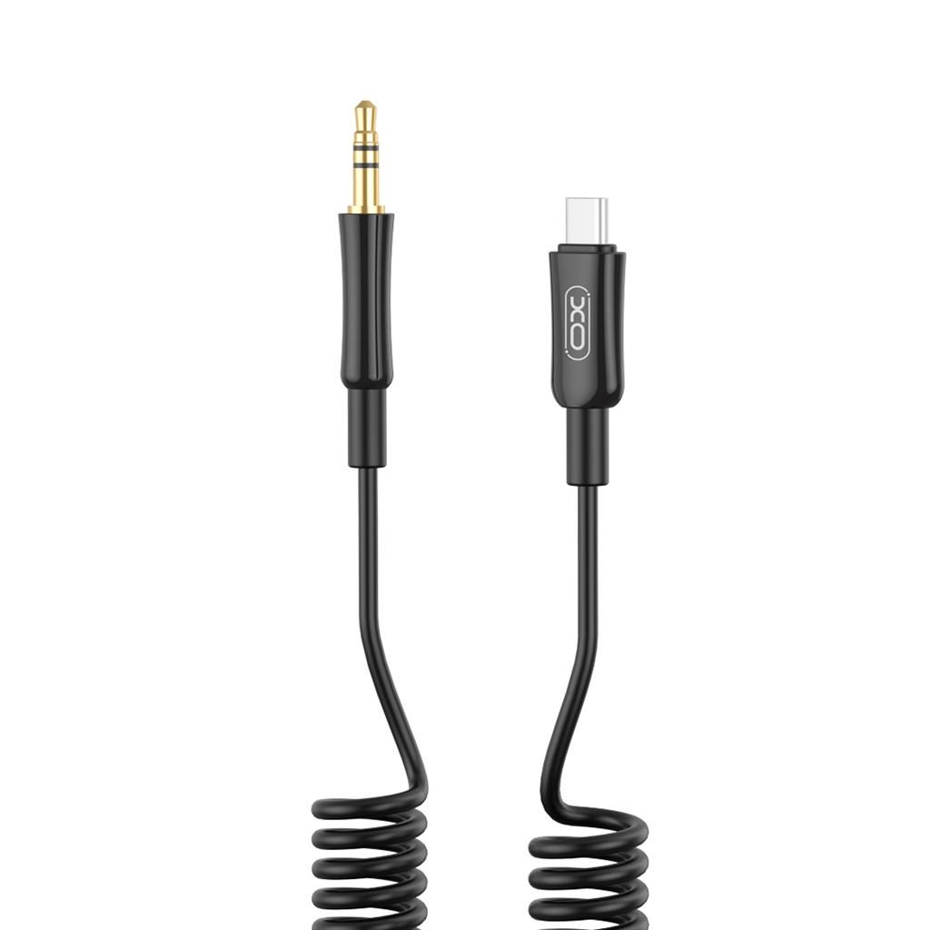 XO NB-R255B USB-C audio adapter (Fekete) – USB-C–3.5 mm