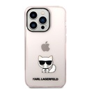 Apple iPhone 14 Pro (Rózsaszín) Karl Lagerfeld Choupette Logo tok - KLHCP14LCTTRI