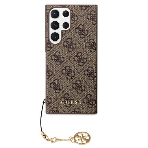Samsung Galaxy S23 Ultra Guess 4G Charms tok (Barna) - GUHCS23LGF4GBR
