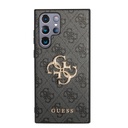 Samsung Galaxy S23 Ultra Guess PU 4G Metal Logo tok (Szürke) - GUHCS23L4GMGGR