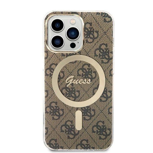 Apple iPhone 13 Pro Guess 4G IML MagSafe tok (Barna) - GUHMP13LH4STW