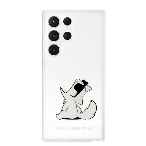 Samsung Galaxy S23 Ultra Karl Lagerfeld PC/TPU Choupette Eat tok (Átlátszó) – KLHCS23LCFNRC