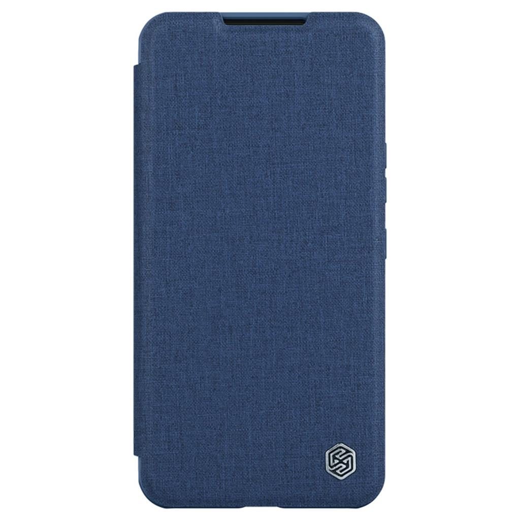 Samsung Galaxy S23 Plus Nillkin Qin cloth pro kameravédős szövet notesz tok (Kék)