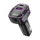 XO BCC12 autós töltő és FM transmitter 1xUSB-A és 1xUSB-C csatlakozóval 3.1A teljesítménnyelfekete