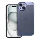 Apple iPhone 15 Breezy lyukacsos műanyag hátlap tok (Kék)
