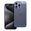 Apple iPhone 15 Pro Max Breezy lyukacsos műanyag hátlap tok (Kék)
