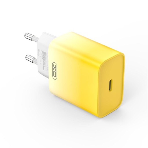 XO CE18 PD 30W gyorstöltő (Sárga) – USB-C csatlakozó