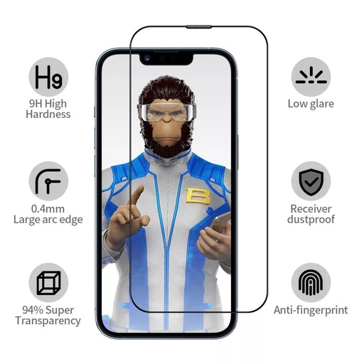 Apple iPhone 15 Pro Max BLUEO Ultra clear tükröződésmentes prémium üvegfólia átlátszó