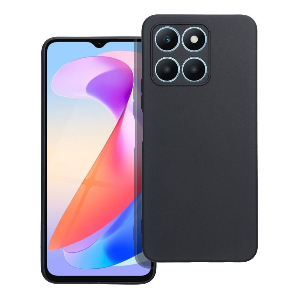 Honor X6a tpu matte hátlap tok (Fekete)