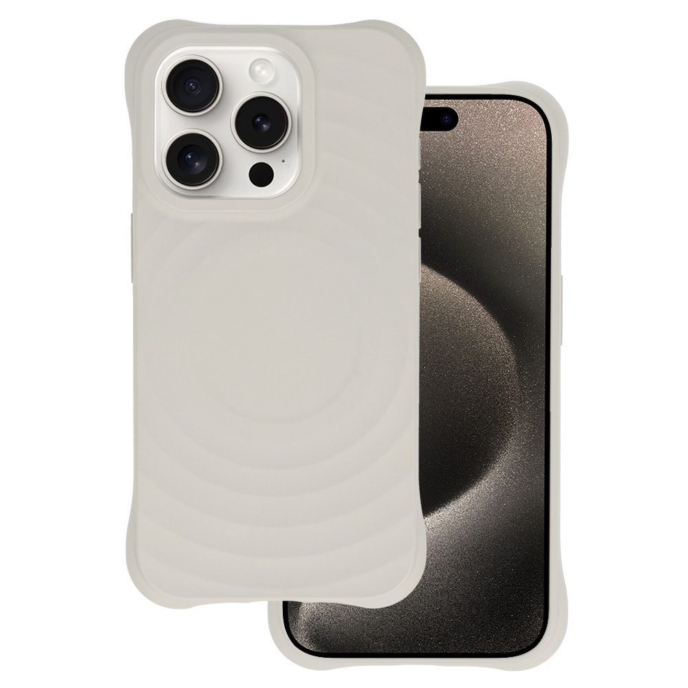 Apple iPhone 13 / iPhone 14 Tel Protect Wave magsafe hátlap tok (Szürke)