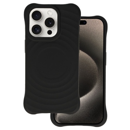 Apple iPhone 11 Tel Protect Wave magsafe hátlap tok (Fekete)