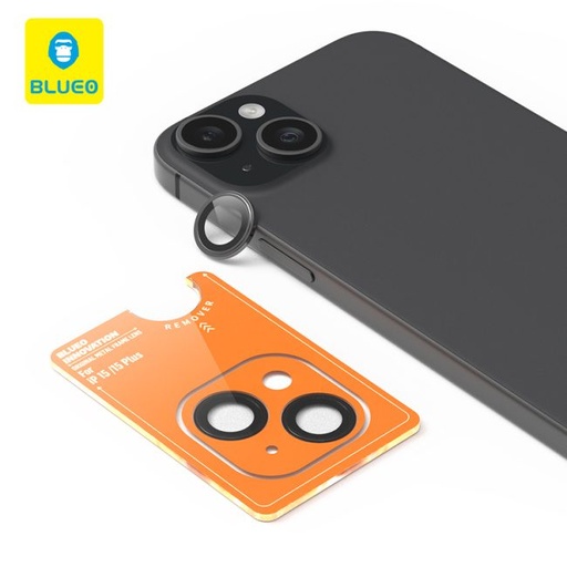 Apple iPhone 15 Pro Max BLUEO metal frame kamera védő fekete