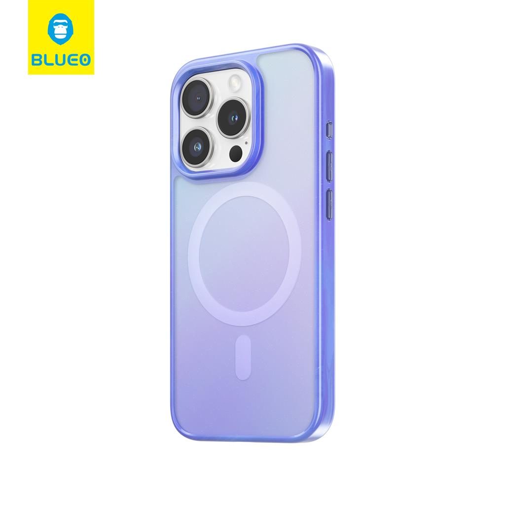 Apple iPhone 15 Pro BLUEO APE Aurora magsafe hátlap tok (Lila)